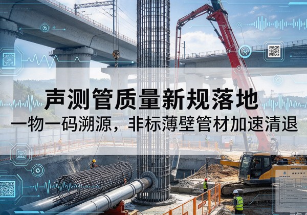 喀什声测管质量新规落地，一物一码溯源，非标薄壁管材加速清退