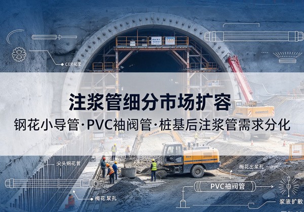 喀什注浆管细分市场扩容，隧道钢花小导管、PVC 袖阀管、桩基后注浆管需求分化